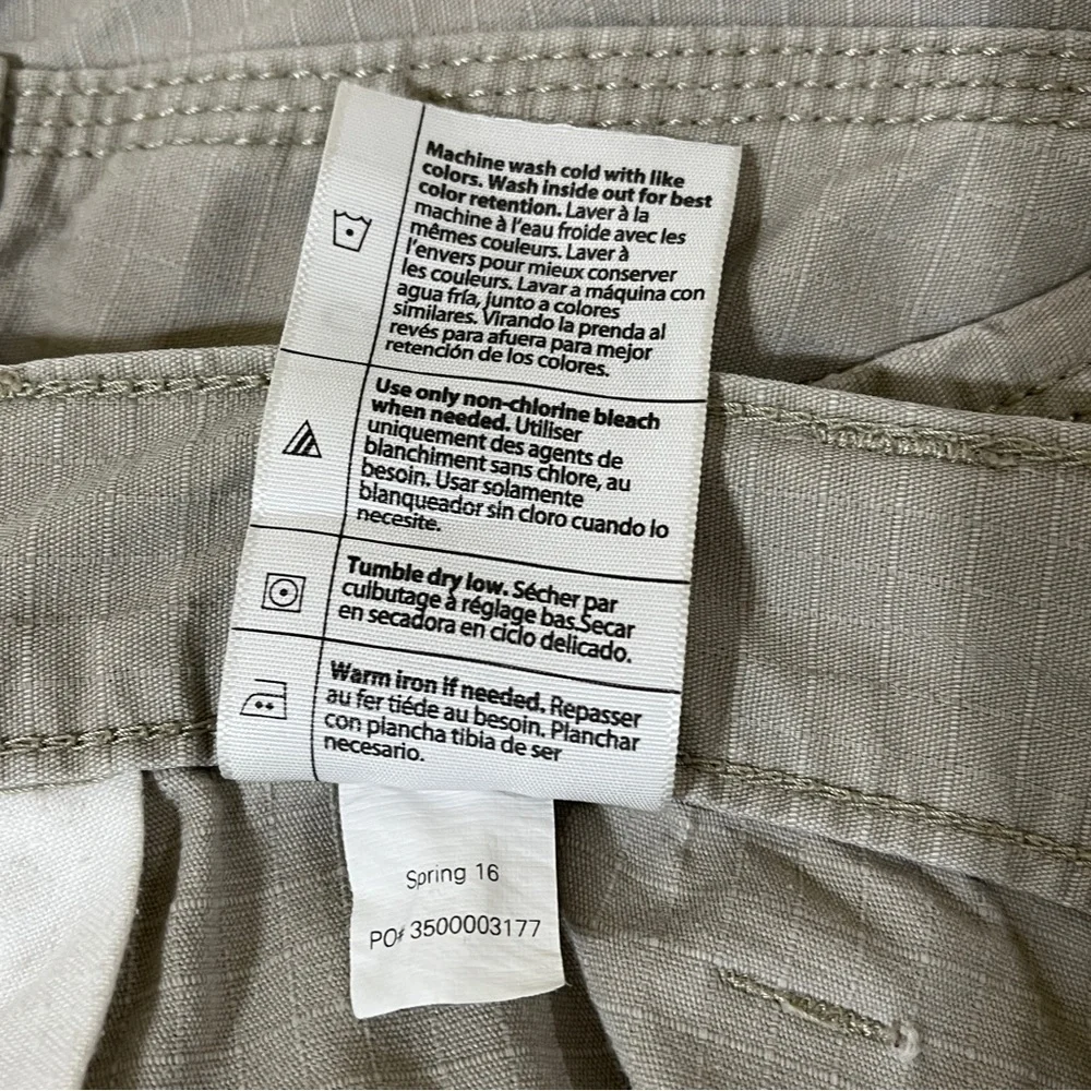 Carhartt Relaxed Fit Canvas Work Shorts Flat Front Khaki Size 44